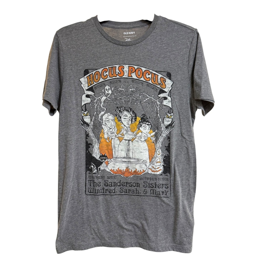 Old Navy Hocus Pocus Tee Shirt Women S Small Gray Graphic Tee Excellent